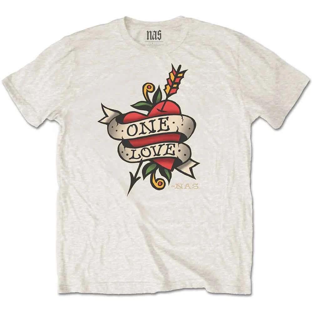 Nas Sand Love Official Tattoo Mens Unisex T-Shirt 2XL