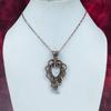 Rainbow Moonstone Pendant Copper Wire Wrapped Pendant Natural Gemstone Jewelry