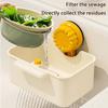 Rotating 360 Degree Sink Strainer with Suction Cup for Draining Efficient Vegetables Filtration Basket