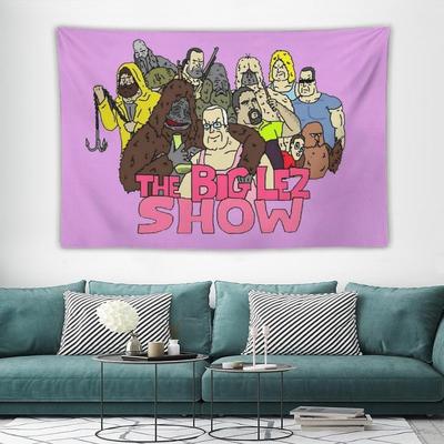 VIKAMA The Big Lez Show Tapestry Absurd Cartoon Design Perfect for Cult Fan Decor Bedroom Wall Styling and Photo Backdrops