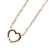 TIFFANY&Co. Metro Heart Necklace K18 Pink Gold/diamond 2g Women Used