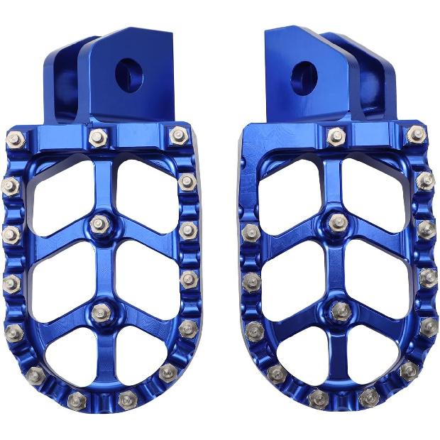 Dirt Bike Fußrasten Breitere Fußrasten Rast CNC für TTR 125 TTR125LE 05-24 TTR125L 05-08 TTR125E 05-09 Blau