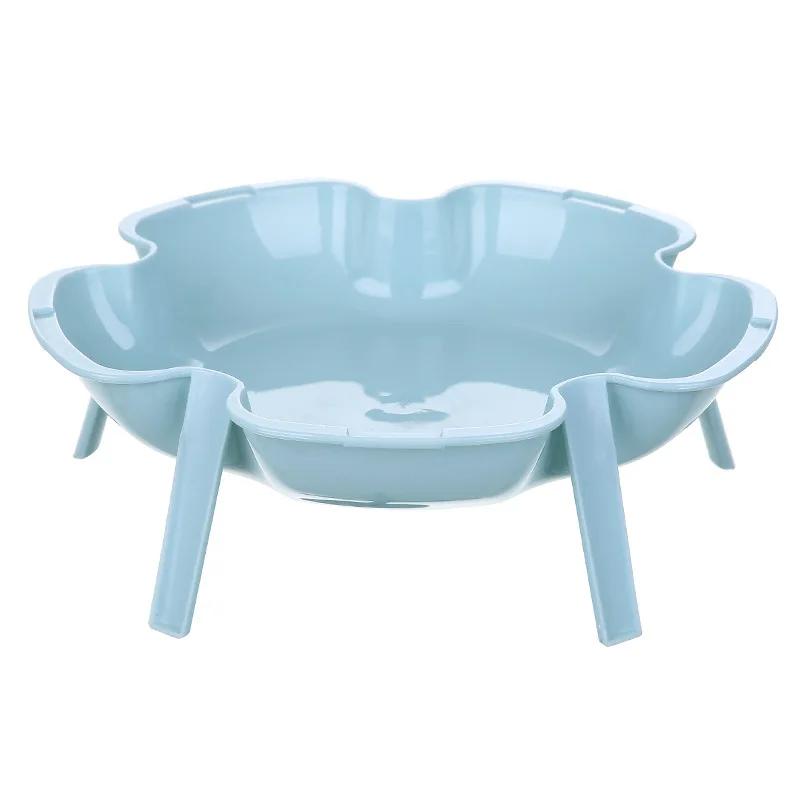1PCS Can Be Superimposed Flower Plate Hot Pot Side Dish Creative Home Tableware Fruit Plate Dessert Plate