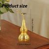 Brass Gourd Figurine, Chinese Motif, Table Ornament, Collectible Ideal for Living Room,