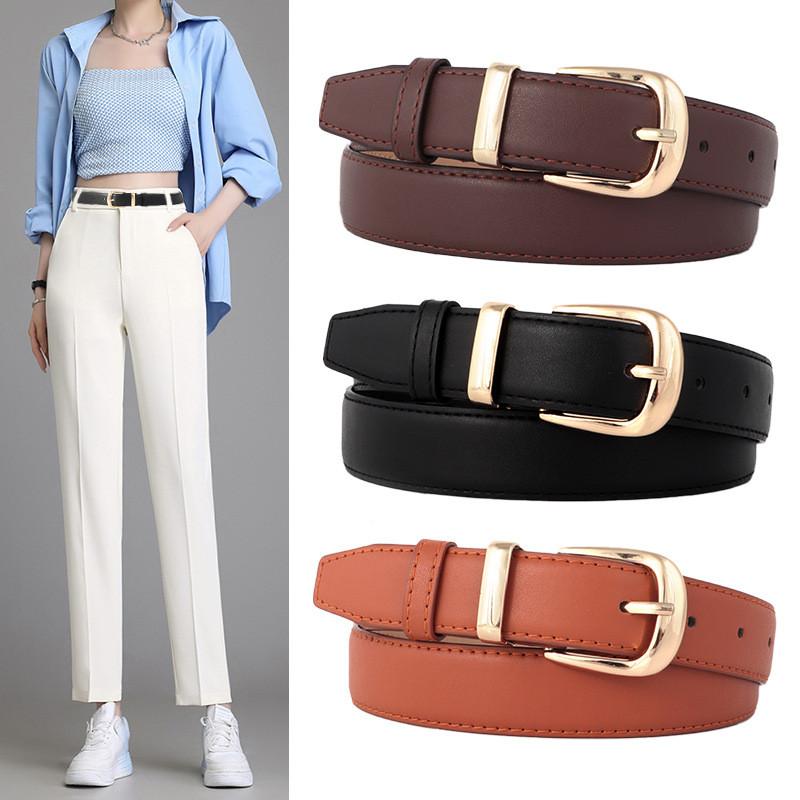 Womens Belt Simple Versatile Jeans Needle Buckle Fashionable Decoration