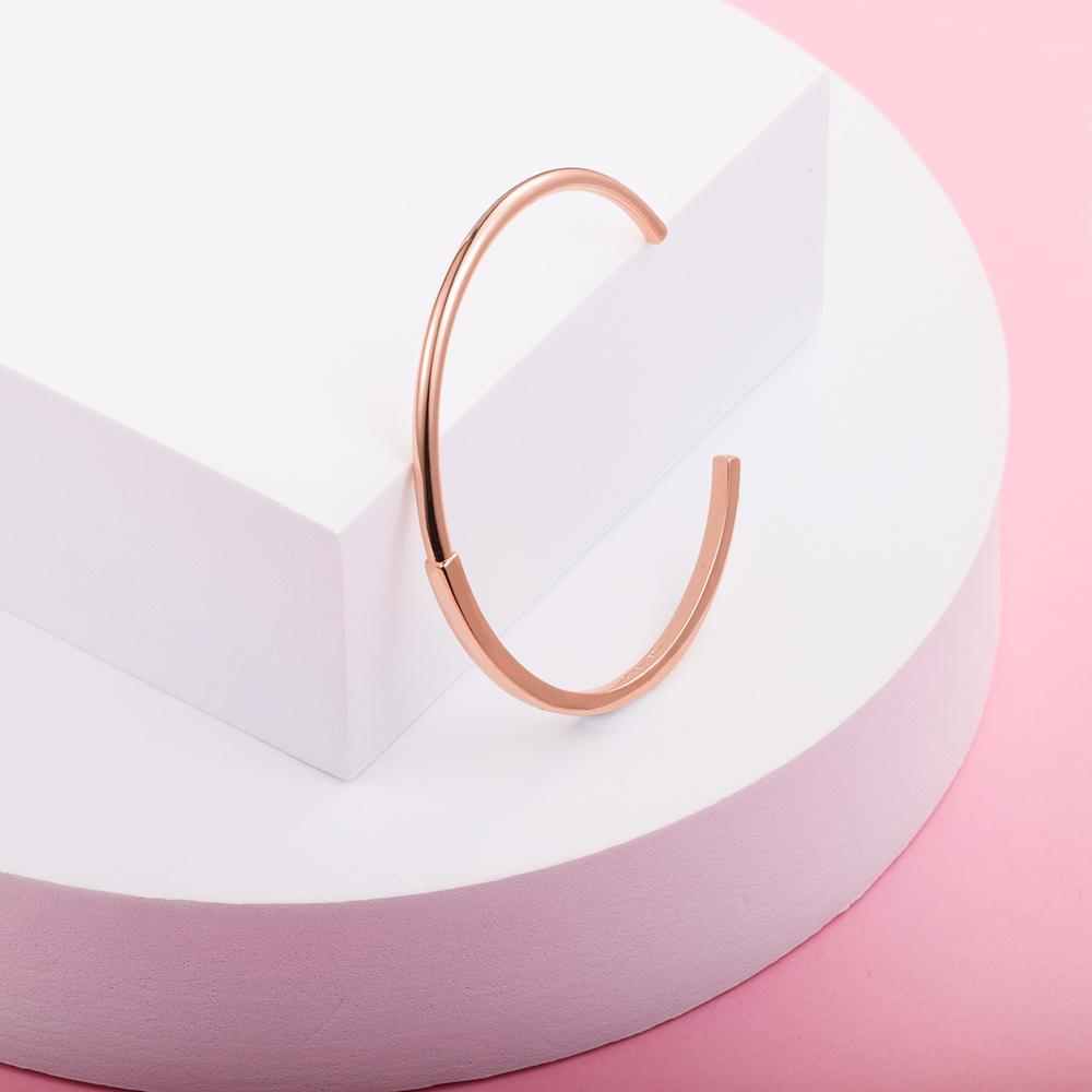 Autumn Signature Bangle Logo Circle New Mother's Day Cheap Ocean Beach Silver 925 Women  Jewelry Female Bracelets