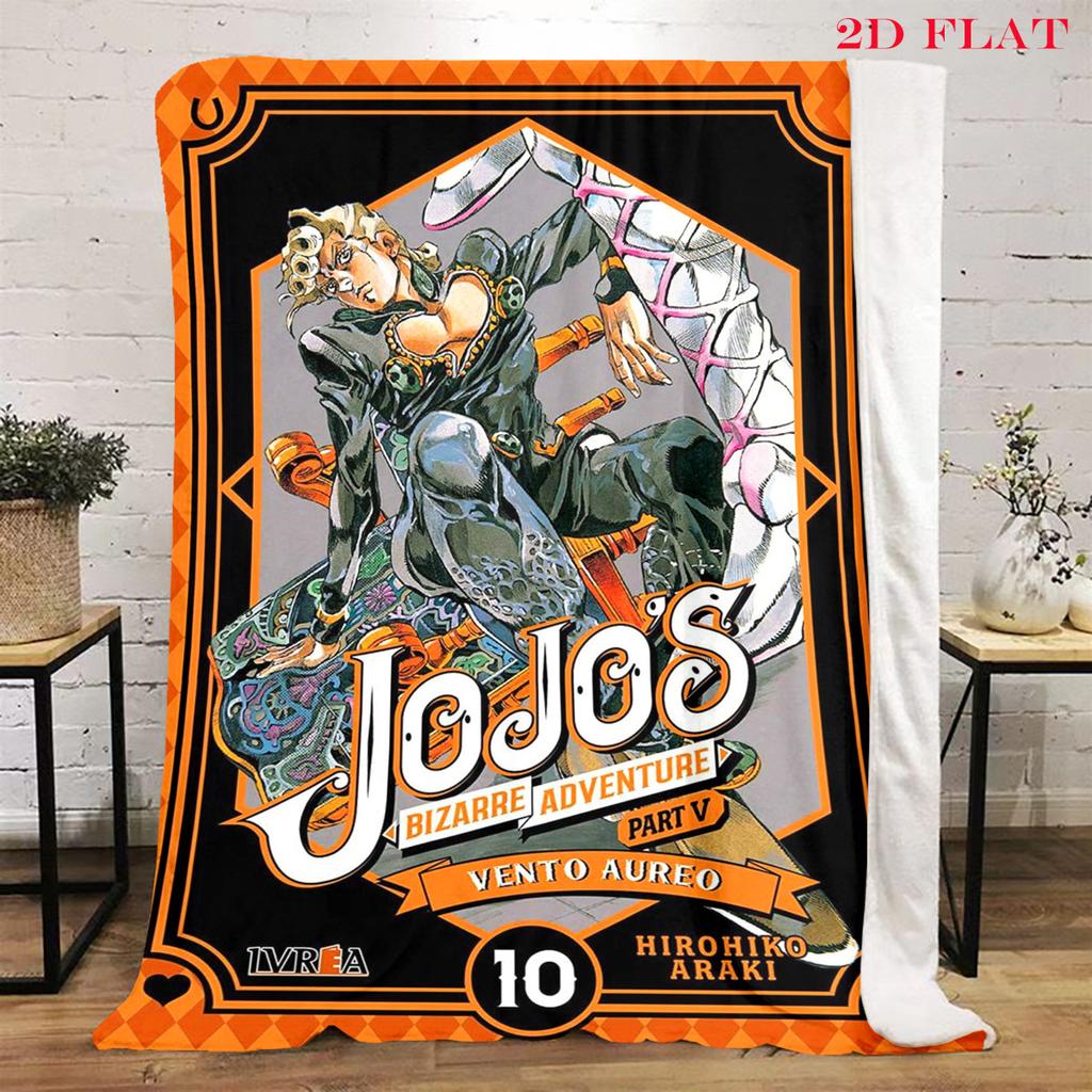 Jojo's Bizarre Adventure: Diamond Unbreakable blanket blanket Suitable for all seasons Digital printing bedroom Machine washable