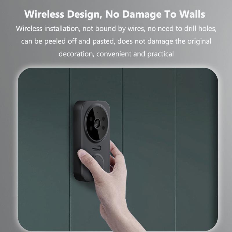 WiFi Chytrá Video Zvonková Kamera Noční Vidění Chytrý Vizuální Zvonek Aplikace Tuya Vzdálený Monitoring Zvonek pro Domácí Bezpečnost