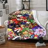 1pc Pokémon Gaming Characters Soft & Warm Flannel Blanket, Multi-Purpose Throw Blanket for Couch, Sofa, Office, Bed, Camping, Travel