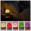 Detachable Luminous Crystal Ornaments Shiny Glaze Beads Glass Sphere Figurine  Home Decoration