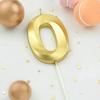 1pc-Birthday Candle Golden Number 0-9 Smoke Free Birthday Cake Insert Party Candle Decoration Anniversary Cake
