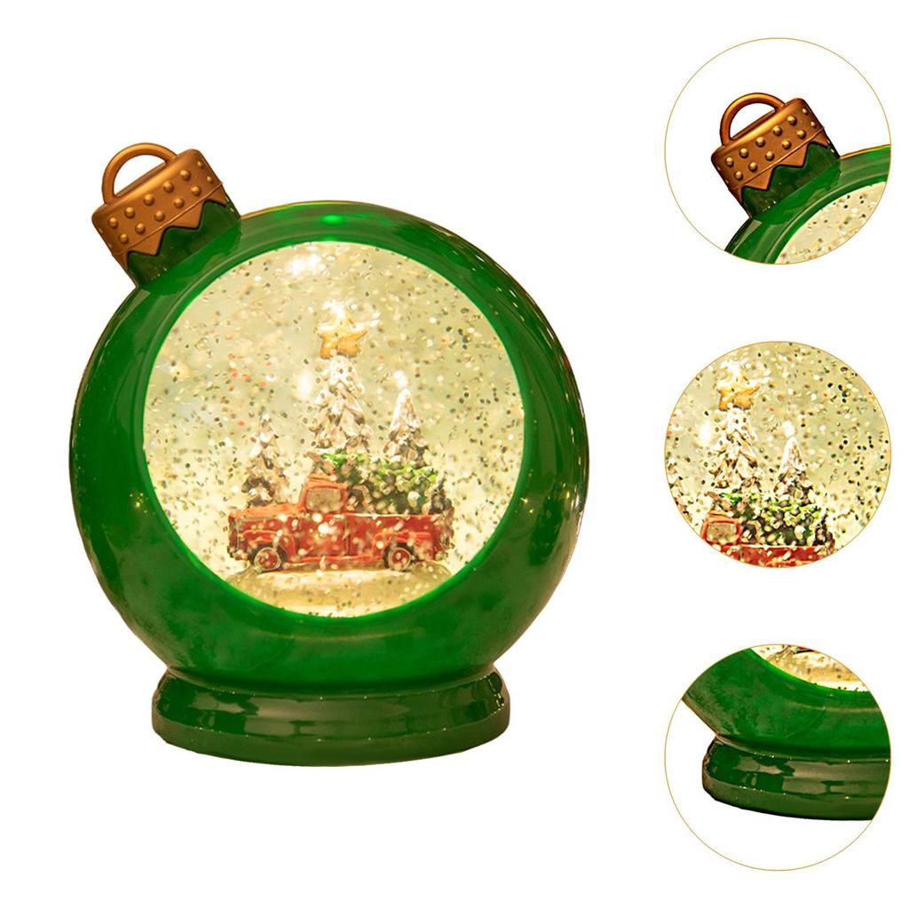 Christmas Snow Globe Christmas Ball Gift Luminous Home Decoration Crafts Snow