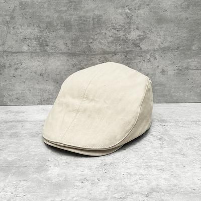 Human Pattern Cotton Simple Beret Four Seasons Versatile Men'S And Women'S Retro Forward Hat Showing Face Small Cap