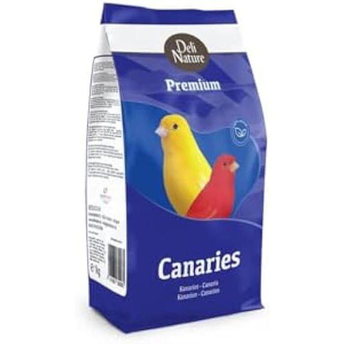 Bird Food - DELI NATURE - Premium Canaries - Balanced Mixture - 4 Kg - Adult Exotic Birds
