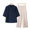 YUZHAOLIN Women's Summer Loose Embroidered Two-Piece Set