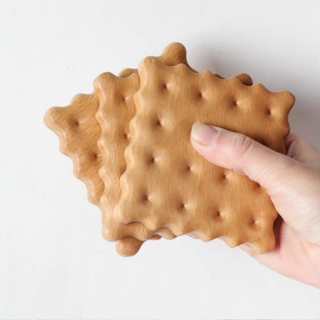 1 Stück Kreativer Keksförmiger Untersetzer Kekse Untersetzer Einzigartige Wohnkultur Geschenk für Kaffeeliebhaber,Tischunterlage Untersetzer für Wohnkultur