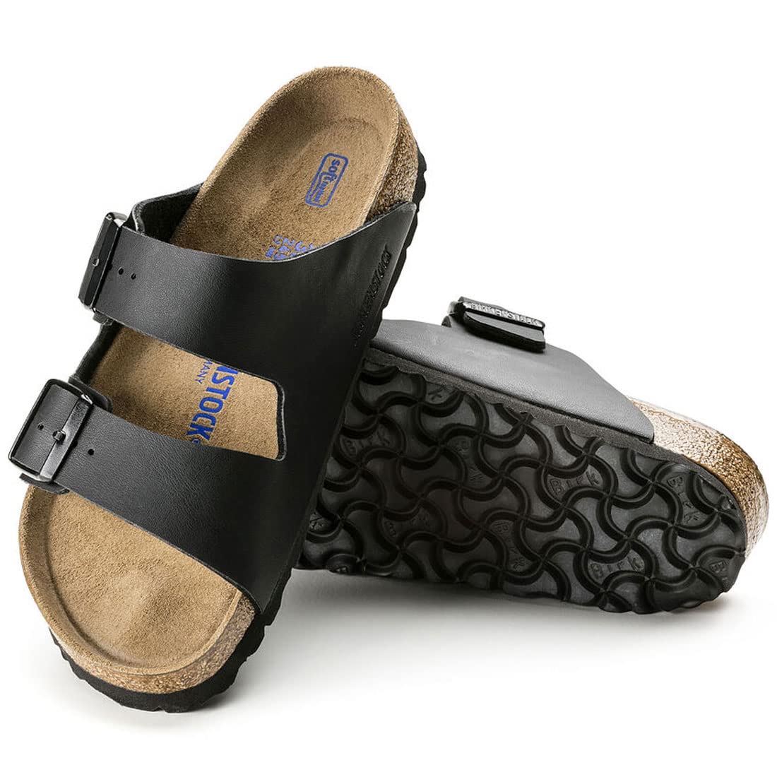 

Сандалии Birkenstock Arizona Strap Soft Arizona 551251 EU42, стелька Birko-Flor, унисекс, обычный размер, черный, (27,0 см) чёрный
