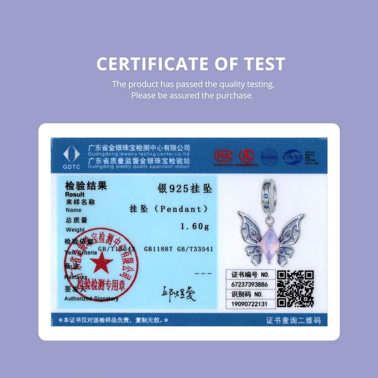 BAMOER 925 Sterling Silver Magic Butterfly Charms Sun and Moon Beads Fit Women Original Bracelets DIY Jewelry