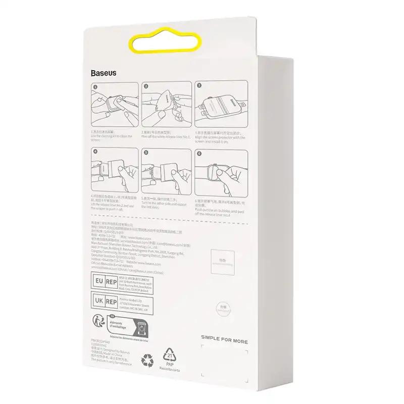 Baseus Nanocrystal 41mm Screen Protector for Ap Watch 7/8, Clear