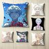 Anime TThe PPromised Neverland NNorman Pillow Case Square DoubleSided Sofa Cushion Cover Bedroom Bedside Pillow
