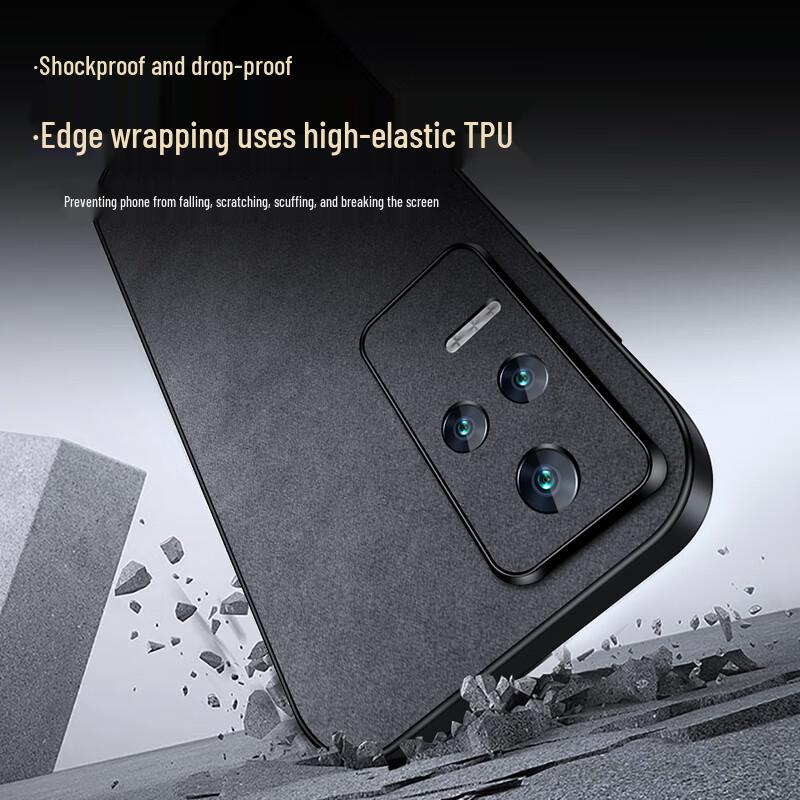 Shangsu Redmi K40 Series Luxury Suede Full Lens Protection Phone Case