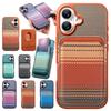 Magnetic Cards Bumper Case For iPhone Air 17 Promax 16 Pro Max 15 Plus 14 Pro 13 12 Phone Cover Cards Bag 2 In 1 Phone Case