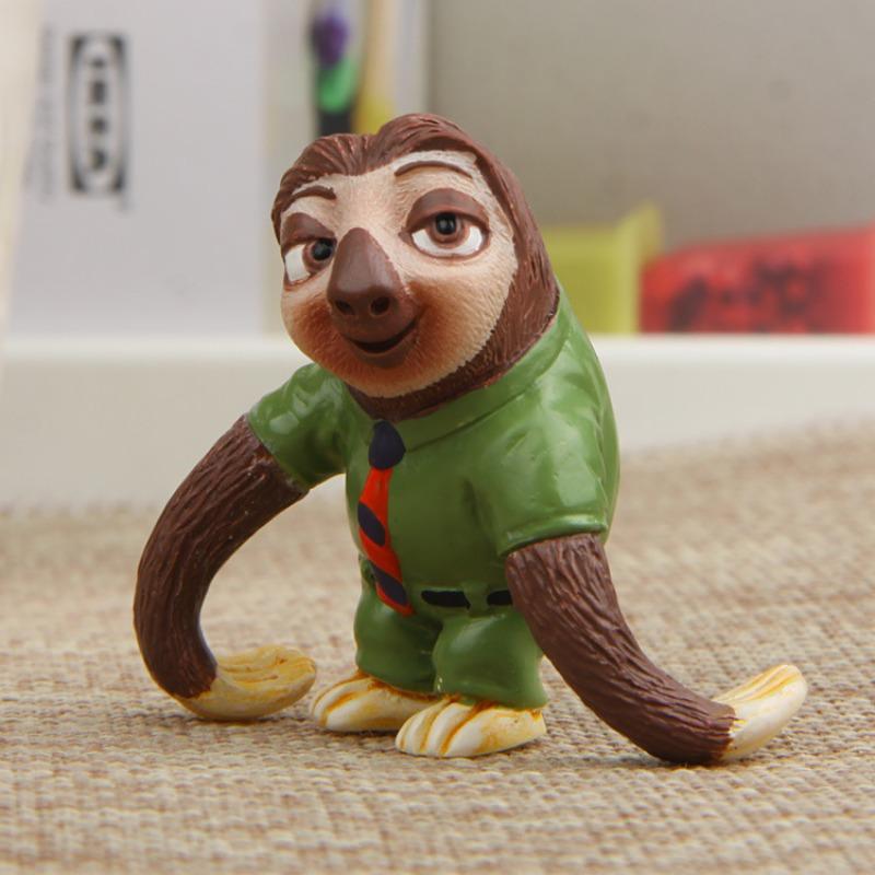 Fresh and Cute Crazy Animal Sloth Lightning Si Cong Figurine Micro-landscape Design Figurine Desktop Decoration