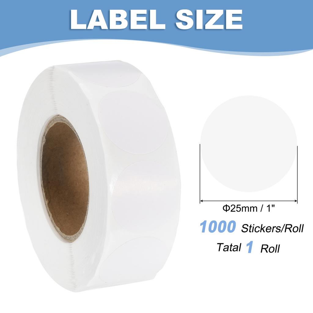 1000Pcs Colored Dot Stickers Color Coding Labels Blank Circle Stickers Adhesive Round Price Stickers for Office 12.7mm 19mm 25mm