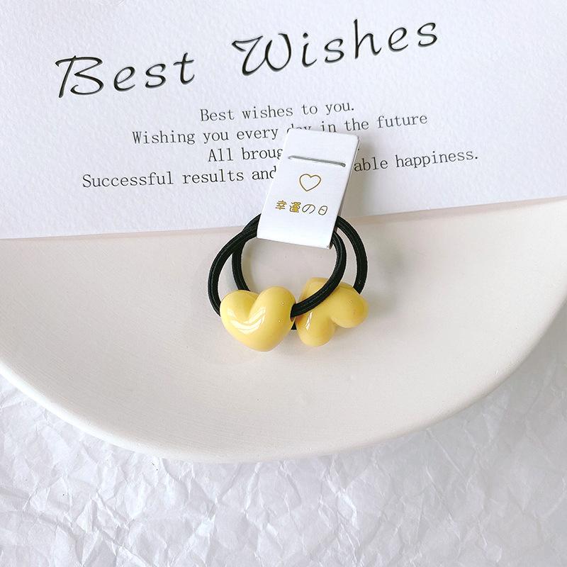 2 יחידות להקות שיער אלסטיות לתינוקות בנות צבע סוכריות טבעת שיער חבל שיער ילדים כיסוי ראש ילדים פעוט אביזרים