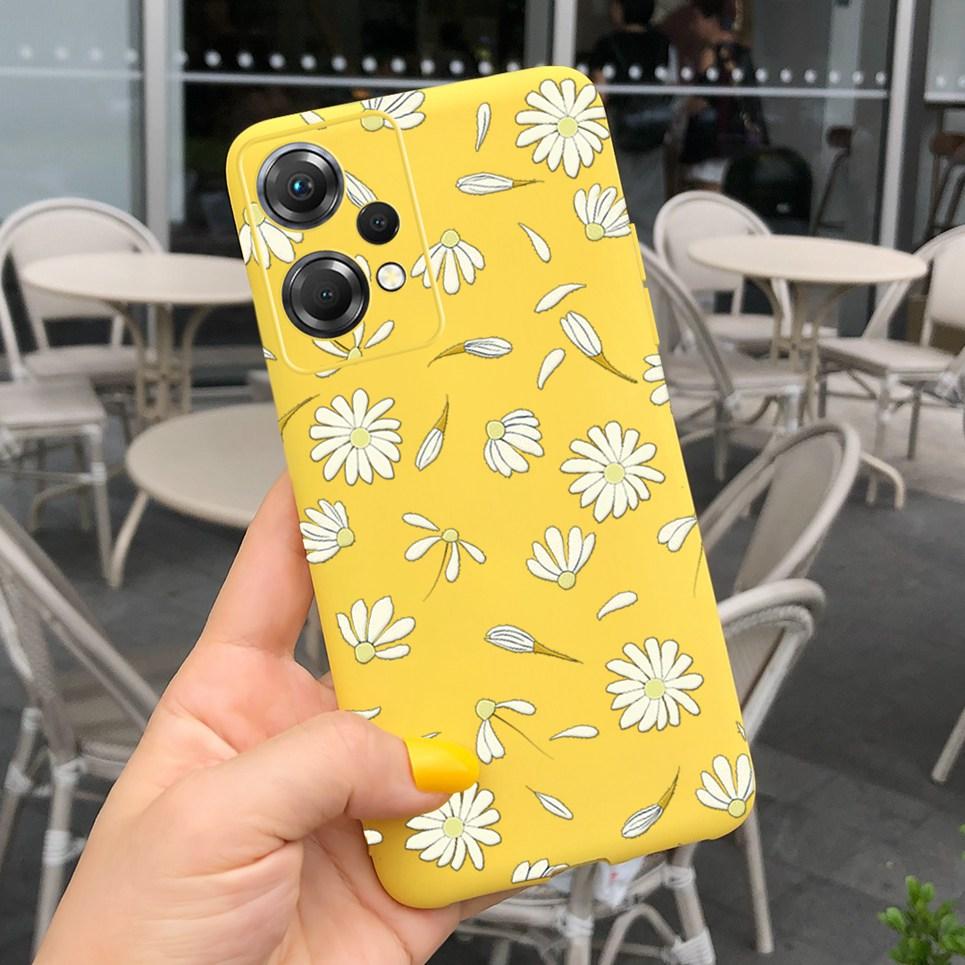 For One Plus Nord CE 2 Lite Phone Case Soft Matte Silcione TPU Back Cover For OnePlus Nord CE2 Lite 5G Mobile Coques Flower Capa