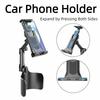 2-in-1 Car Phone Holder Adjustable Long Arm Phone Mount Navigation Stand Auto Interior