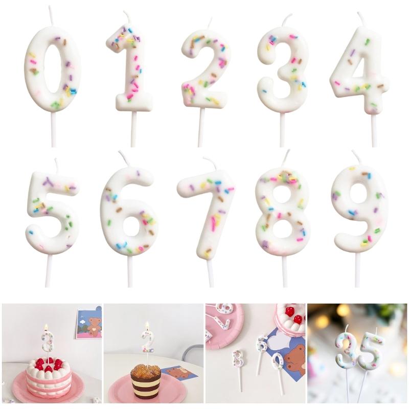 Unique Kids Birthday Cake Candle Decoration Colorful Wax Number for Party Celebration and Family Gatherings