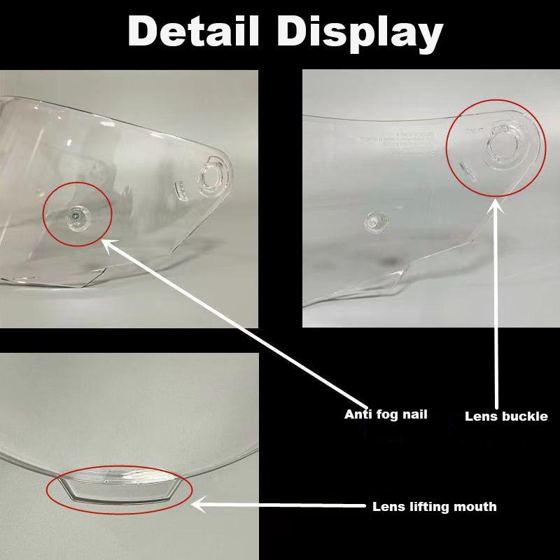 Visor FOR KYT TT COURSE Motorcycle Helmet Lens Full Face Helmet Casco Moto Accessories Windshield FOR KYT Capacete TTC VESC-8