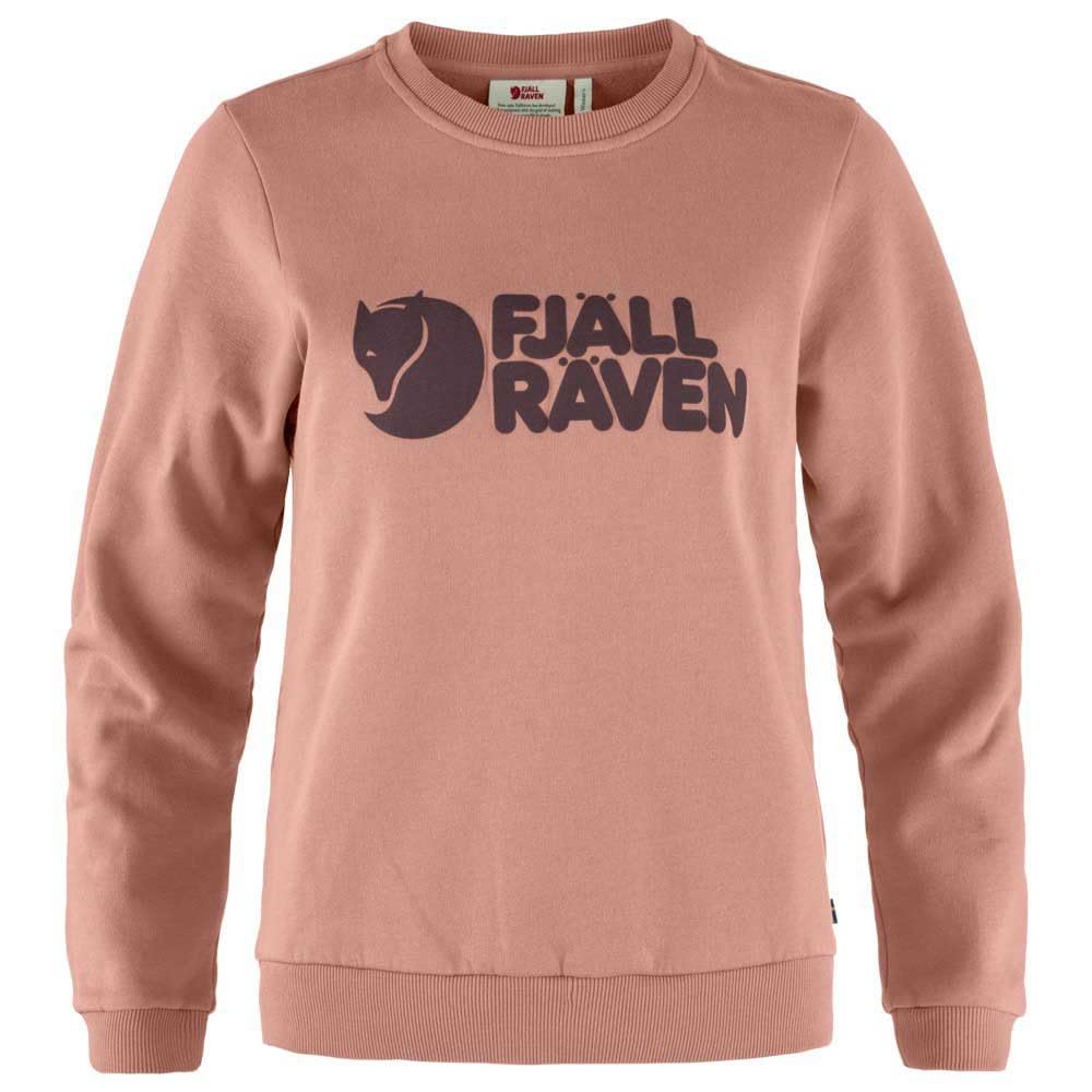 Logo Sweater W Dusty Rose Port Size L Fjällräven Women's 84143, -