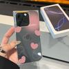 Clear Square Back Tube Case Protection For iPhone 11 15 Plus 14 Pro Max 16 ProMax 12 13 Anti-Oxygen,Pink Heart Pattern Casing