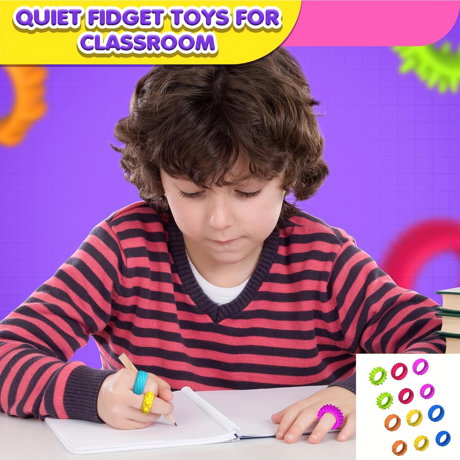 

12 шт. Детское силиконовое сенсорное кольцо Силиконовая игрушка для снятия стресса One Size