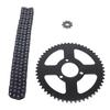 T8F Front and Rear Sprocket and Chain Kit Steel 9T 10MM Front 54T 35MM Rear Sprocket 120 Drive