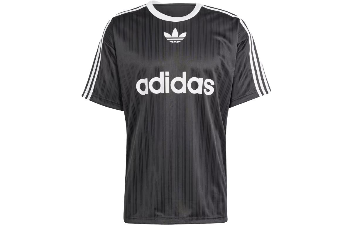 Adidas Logo print Striped T shirt IU2341 M