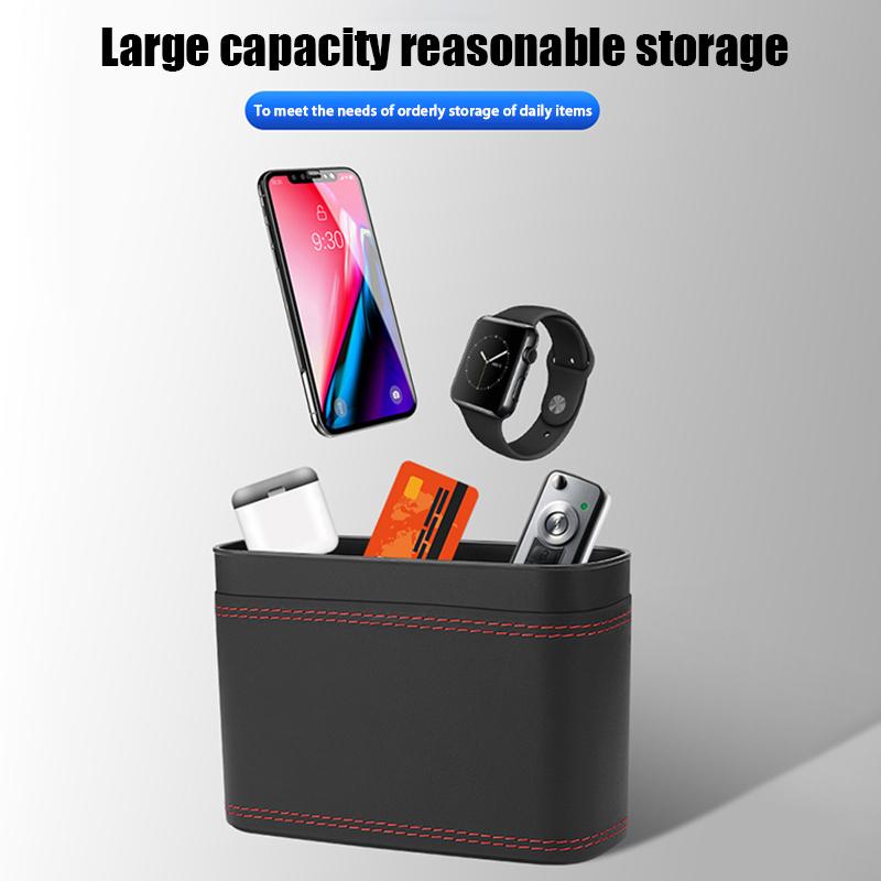 2024 New Portable Hanging Mini Car Trash Can,Wastebasket Trash Can With Lid, For Car Office Home,Auto Storage Bin Accessories
