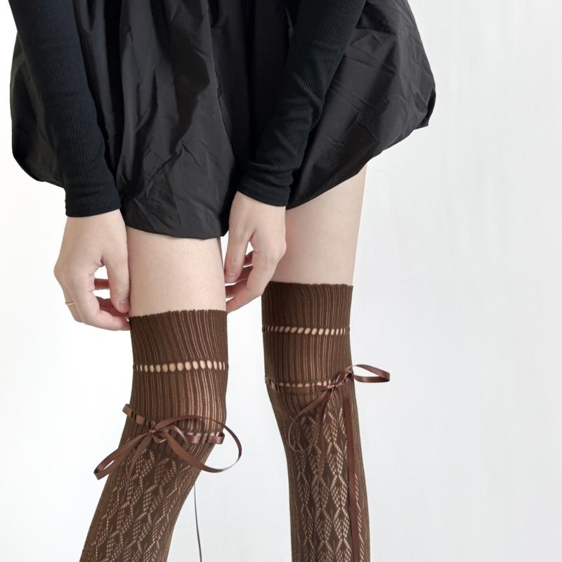 Women's Tights Thigh Highs Stockings Ballet Laced Up Over Knee Highs Socks Fishnet Stockings Hosiery Antis Skidding Socks