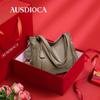 AUDIJIA Women's Genuine Leather Tote Bag