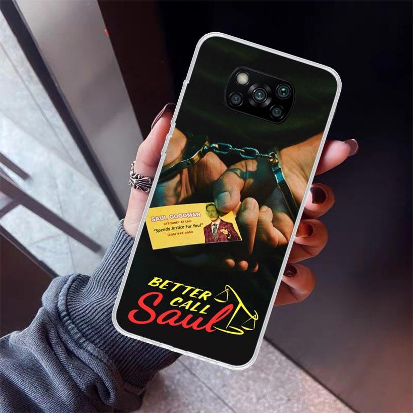 Better Call Saul TV Phone Case For Xiaomi Poco X7 X6 X5 Pro F7 Ultra Redmi 15C 15 13 13C 12 12C 10 10A 10C 9 9A 9C 9T Shell Poco