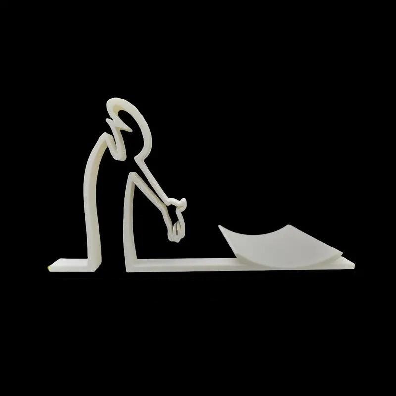 Minimalist and Practical Roll Paper Holder 3D Printing Decoration, Elegant Toilet Paper Holder, Funny and Humorous Tissue Holder