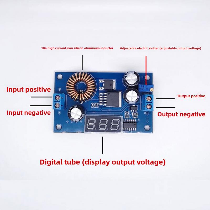 Step-up Voltage Regulator Board, Digital Adjustable DC Converter 5V-12V Input to 24V 36V 42V 48V Output