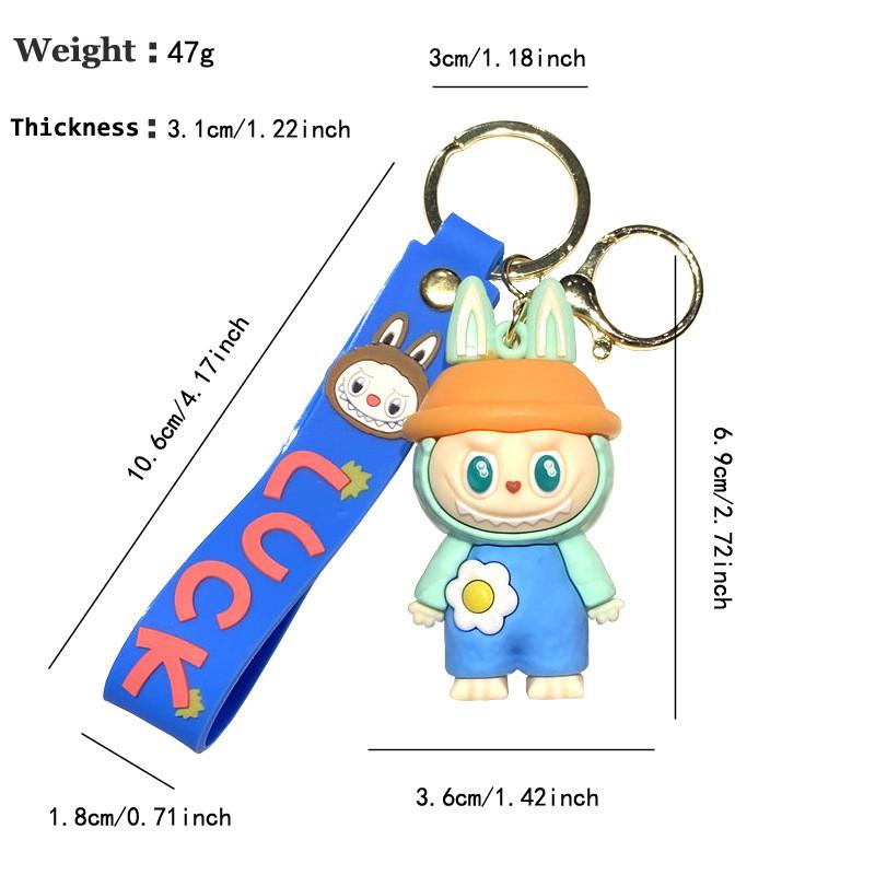Multicolored Cartoon Cute Pendant Keychain For Teen Gift And Bag Decor