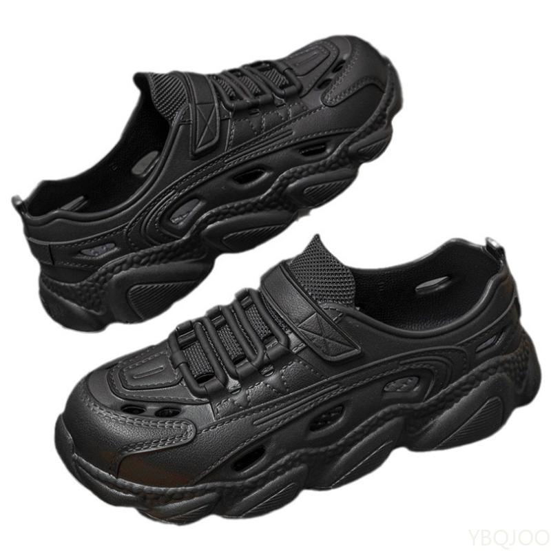 Fashion New Men Thick soled shoes Non Slip Trendy Sandals Wear-resistant Fashion One-piece Molded Couple Style Hole Shoes Wholesale 2025