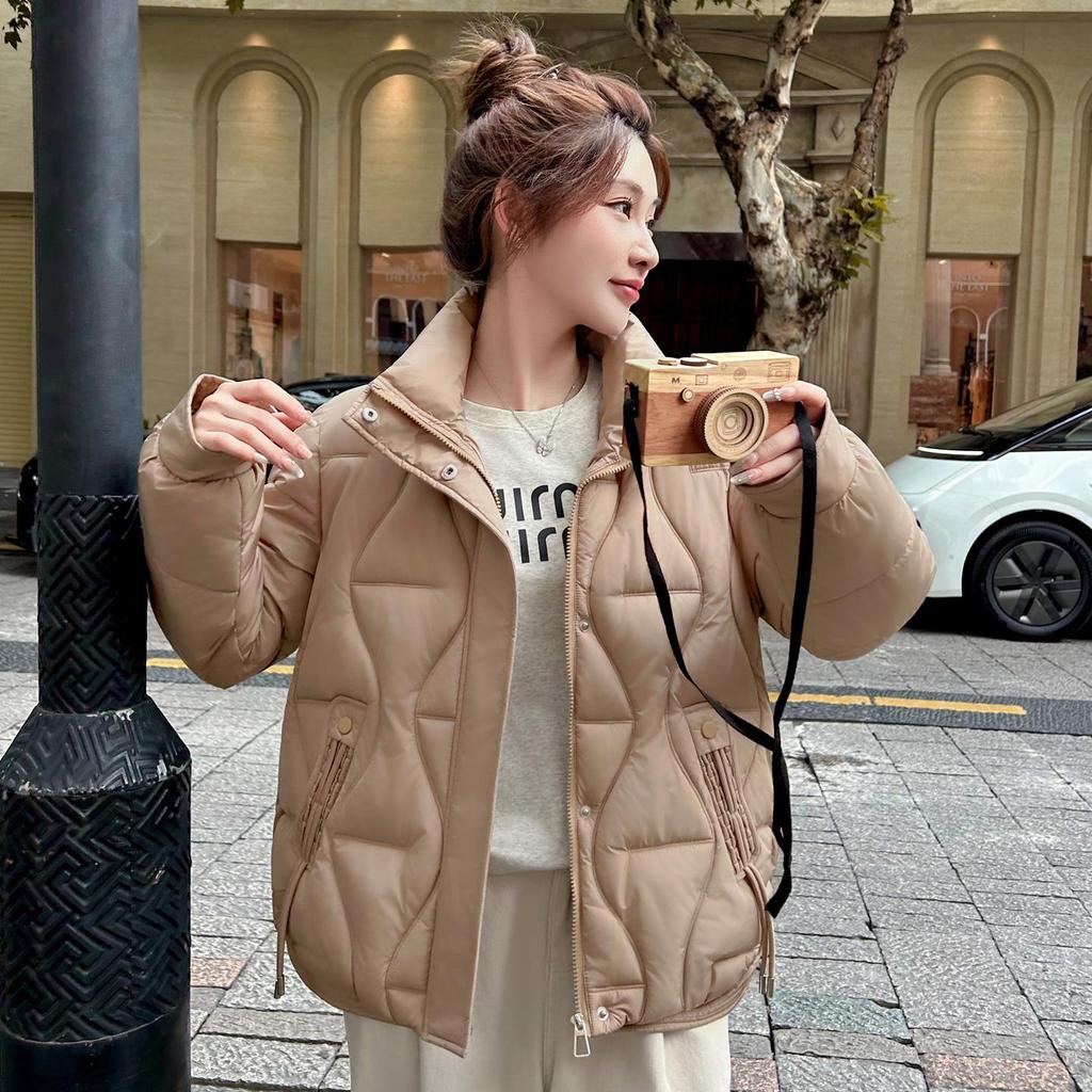 Parka Groasă Călduroasă Toamnă Iarnă Femei Casual Drăguță Culoare Solidă Buzunar Mare Jachete Largi Outwear