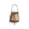 Fashion light luxury bucket bag 2025 new niche versatile shoulder messenger bag high-end foreign portable women's bag