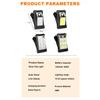 LED Solar Garden Lights Outdoor Solar Clip Light Motion Sensor Camping Lamp with 3 Mode Waterproof Fence Street Landscape