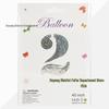 40-inch Aluminum Foil Laser Number Balloons for Birthday and Wedding Decorations